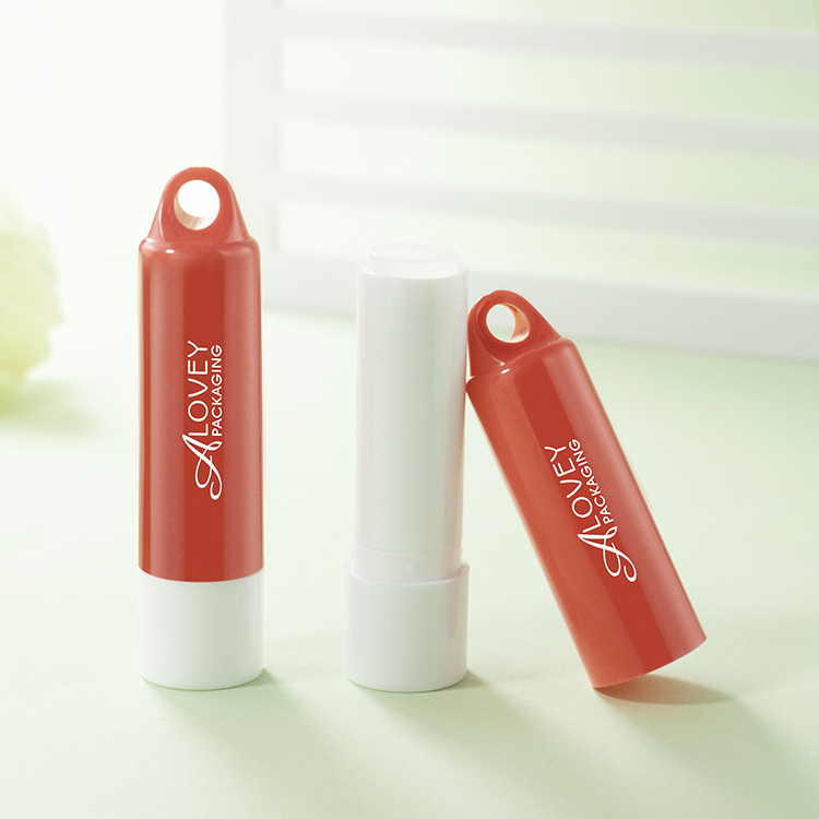 ABS EMPTY LIP BALM TUBE WITH HOOK CAP -LB0001D