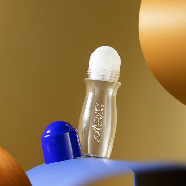 Deodorant Empty Transparent Fragrance oil Plastic roller ball bottle 40ml