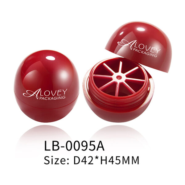 Cute lip balm containers with ball egg shape