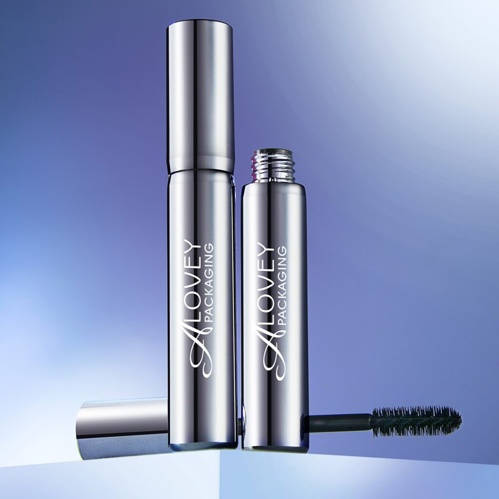 Luxury mascara silver tube with big volume 20ml