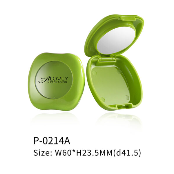 Wholesale compact powder case with mirror and apple shape